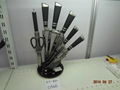 7PCS KITCHEN KNIFE SET WITH ACRYLIC BLOCK 3