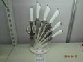 7PCS KITCHEN KNIFE SET WITH ACRYLIC BLOCK 4