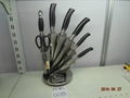 7PCS KITCHEN KNIFE SET WITH ACRYLIC BLOCK 5