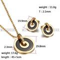 High quality statement necklace Gold Circle pendant jewelry