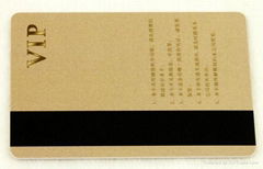 Magnetic stripe card