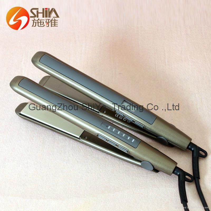 Professional new hair styling tools LCD/LED flat iron hair straightener 5