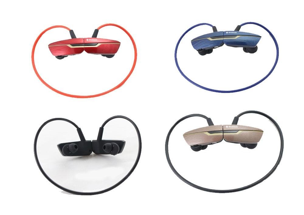 Back hang bluetooth headsets with handsfree function