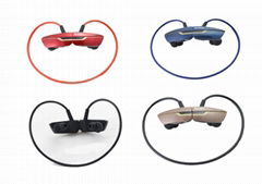 Back hang bluetooth headsets with handsfree function