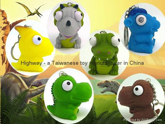 Cute Squishies * Dinosaur Eye Poppers Set of 6, vinyl novelty