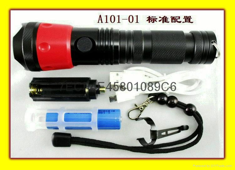 A101-01 Mobile power double light focusing flashligh 2