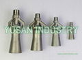 Mixing fluid eductor nozzle