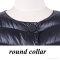 Round Collar Lightweight Winter Duck Down Jacket for Ladies 4