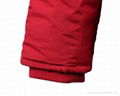 OEM thick cotton filling red long Style warm Winter ladies coat with hood 4