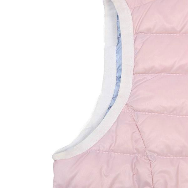 Ultralight Shiny Pink Down Vest for Girl 3