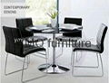  top selling 2 seater glass dining table TA054&TY054 2