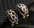 New 18 k Gold black punctation austrian Crystal Jewelry Set 4