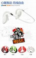 Waterproof sport stereo bluetooth headset built-in microphone 1