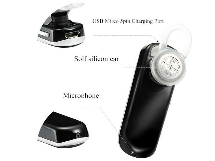 In Ear Invisible Stereo Bluetooth Earphone 5