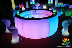 LED furniture LED Round Bar Table