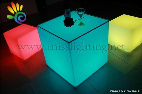 led furniture led table chair LED Cube furniture 2