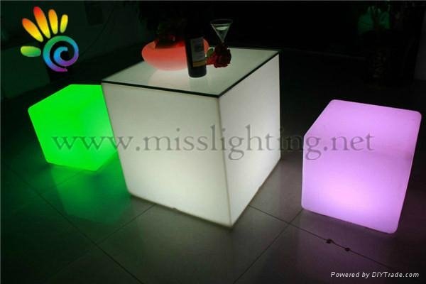 led furniture led table chair LED Cube furniture 3