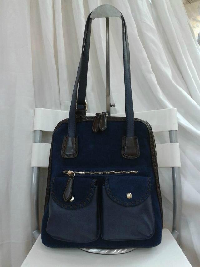 Newly Nubuck leather backpack&handbags for girls 2