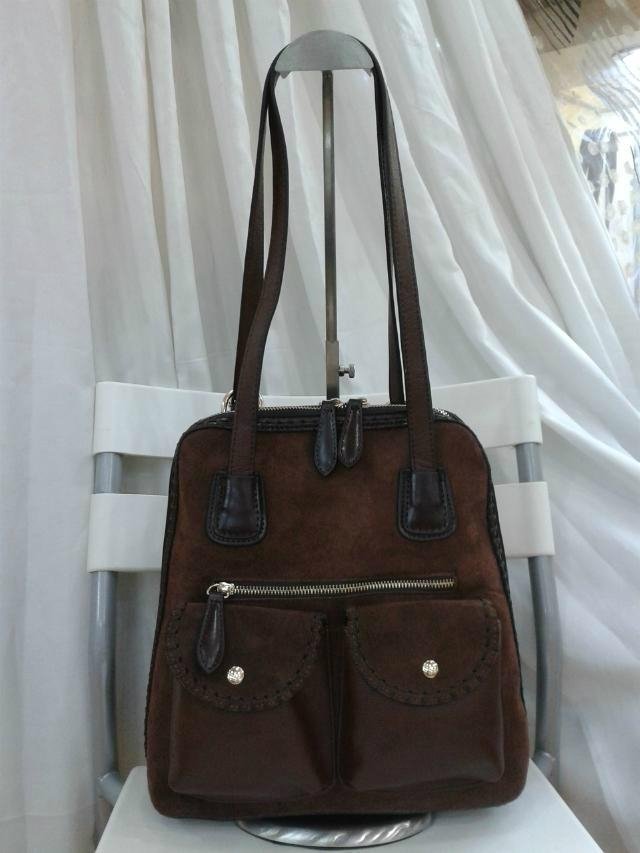Newly Nubuck leather backpack&handbags for girls 3