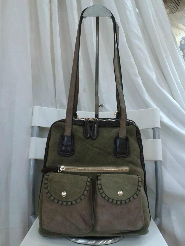 Newly Nubuck leather backpack&handbags for girls 4