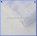 white hotel face towel