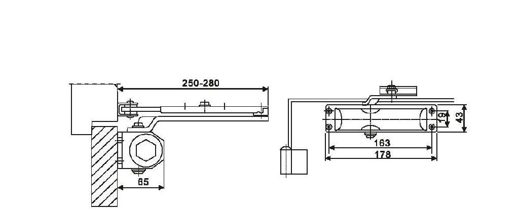 Aluminum Door Closer 2