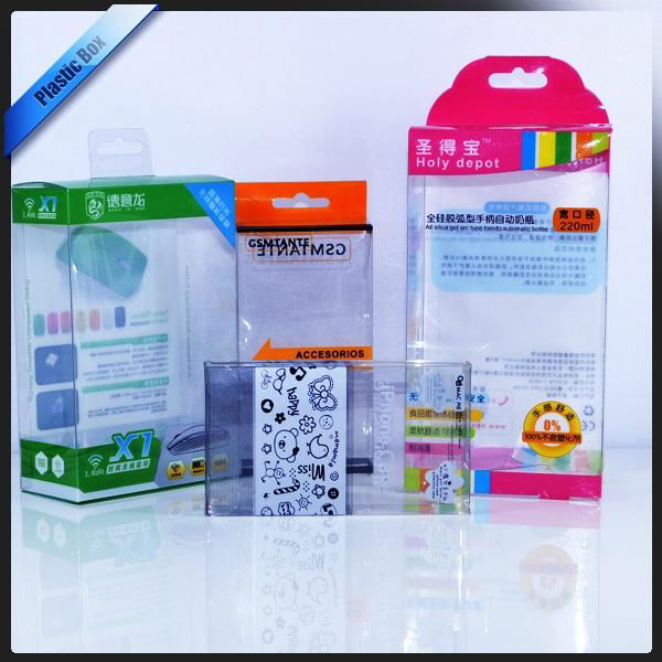 Printed plastic packaging box for sprays and led lights