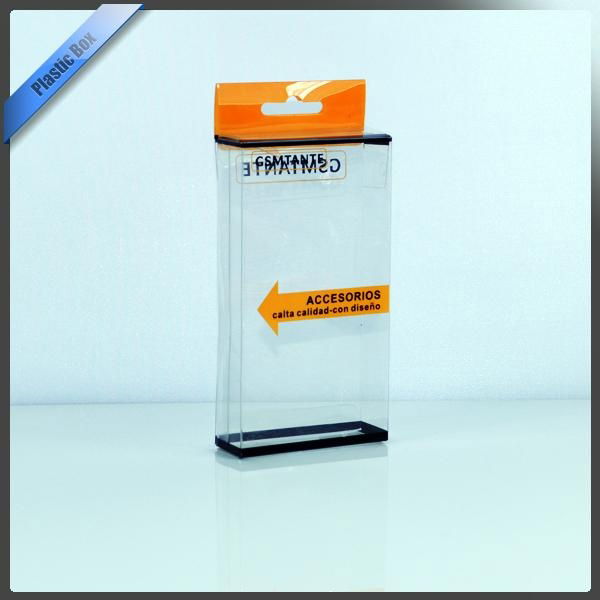 Clear PVC Packaging Box With Printing With Hanger On Top 3