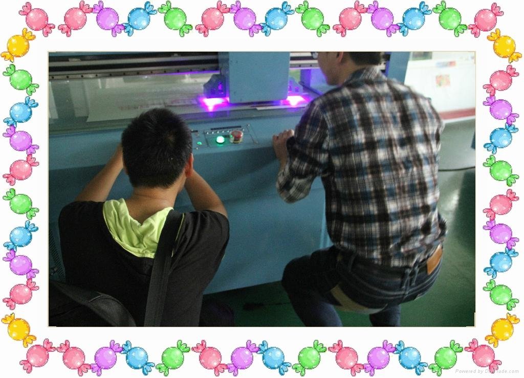 color life printing!! UV flat bed printer for Epson UV1313 4