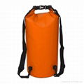 500D PVC tarpaulin waterproof dry bag with roll top and  double shoulder straps 3