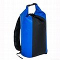 Outdoor Activities PVC Tarpaulin sports Bag with two shoulder straps 3