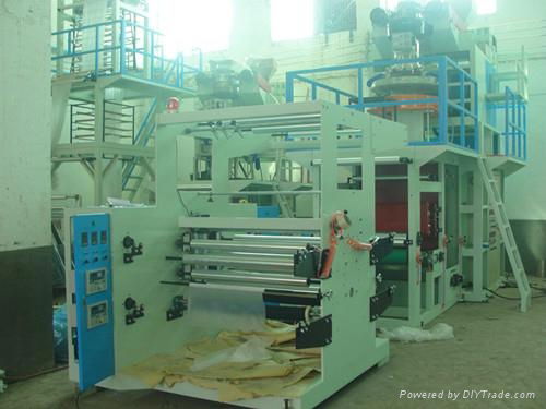 Two Layer PP Coextrusion Downward Water Cooling Film Blowing Machine