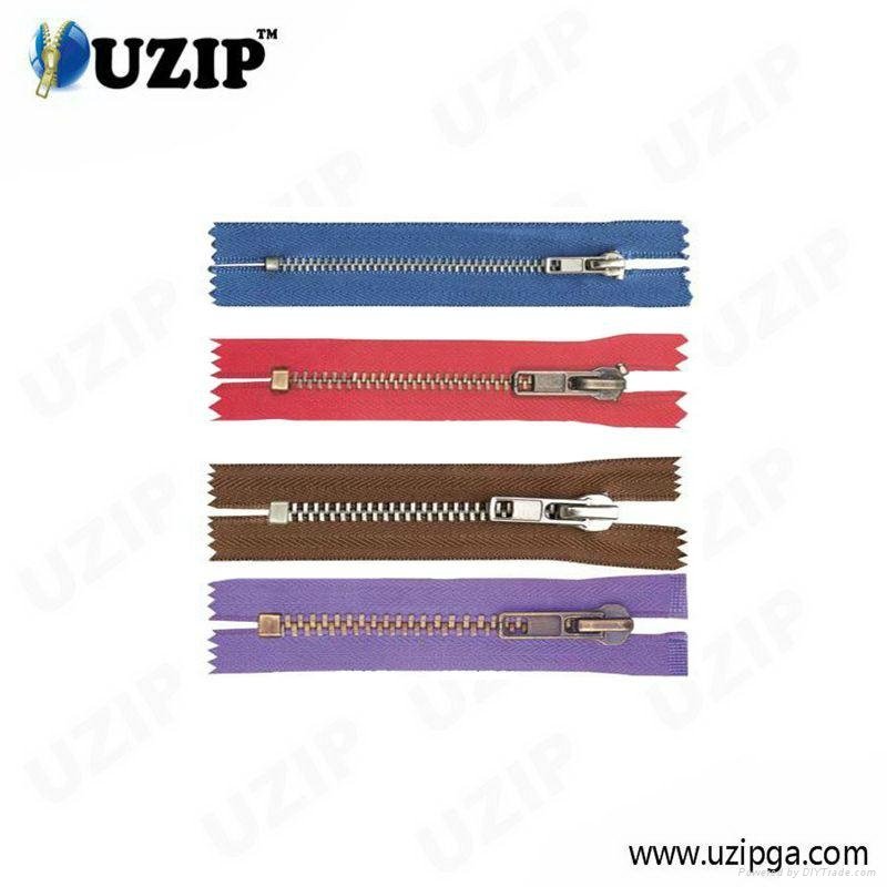 No.5 Closed Ended Metal Zipper with Slider 3