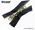 Two Way Double sliders  Brass zipper for