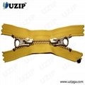 Two Way Double sliders  Brass zipper for Fashions 3
