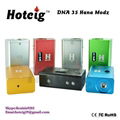 2014 hot selling 18650 vv battery dna 35 mod box hana diy box  2
