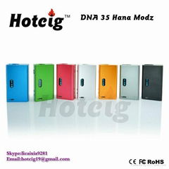 2014 hot selling 18650 vv battery dna 35 mod box hana diy box 