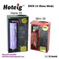 2014 hot selling 18650 vv battery dna 35 mod box hana diy box  4