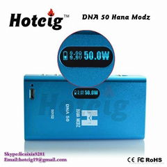 Variable wattage mechanical Mod 50w box mod DNA 50