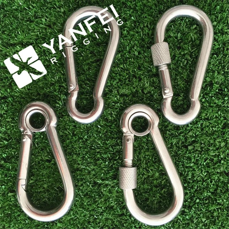 DIN5299D Stainless Steel Spring Snap Hook With Eyelet 04 Yanfei/OEM
