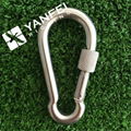 DIN5299D Stainless Steel Spring Snap Hook With Eyelet 1