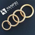 Solid Brass D Ring& Round(O) Ring