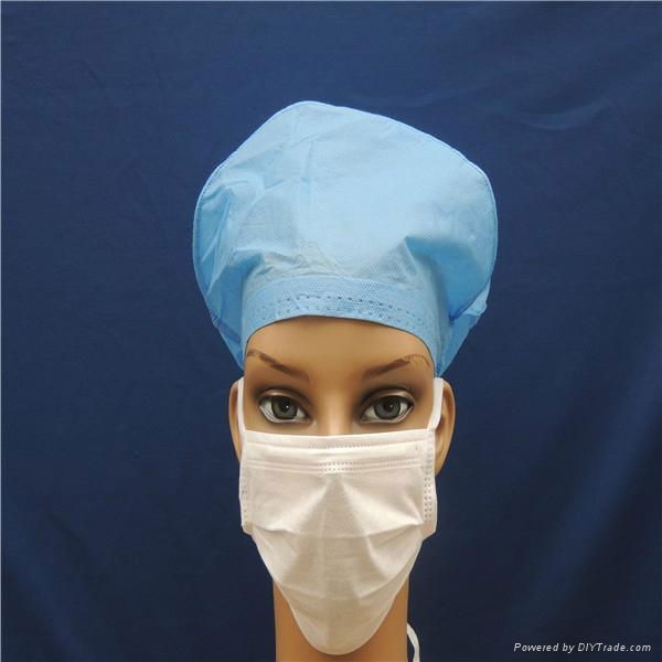 3ply disposable non-woven face mask tie on