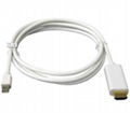 6 FT Mini Display Port DP Thunderbolt to HDMI Cable Adapter Audio Video Mac - NI 2