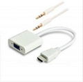 1080p Chipset Converter HDMI to VGA with