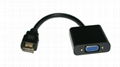 Built-in 1080p Chipset Converter HDMI to VGA with Audio Cable Micro Mini HDMI Ma 5