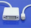 High quality Mini DisplayPort to DVI adapter cable  5