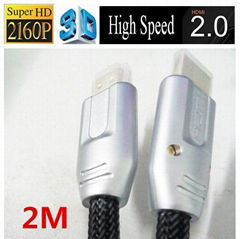 Gold Plated 2160p  HDMI 2.0 V Cable with 2160P 4K*2K 3D Ethernet 1.5 M