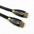 24k Gold Plated Nylon Net HDMI 2.0 V Cable with 2160P 4K*2K 3D Ethernet 1.5 M 2