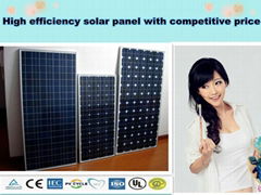 200W mono and poly high efficiency solar panel